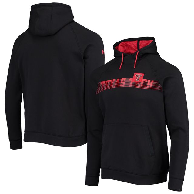 Under Armour Texas Tech Red Raiders 2021 Sideline Fleece Sweat à capuche raglan noir pour homme