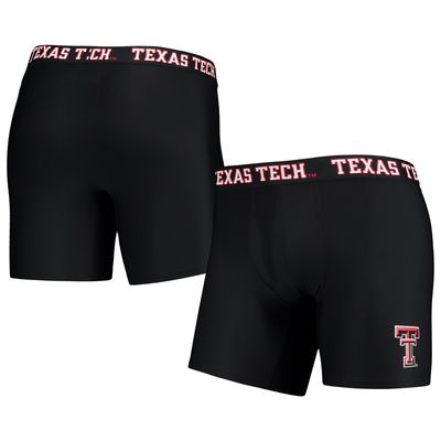 Men's Under Armour Black Texas Tech Red Raiders 2021 Sideline Performance Boxer Briefs