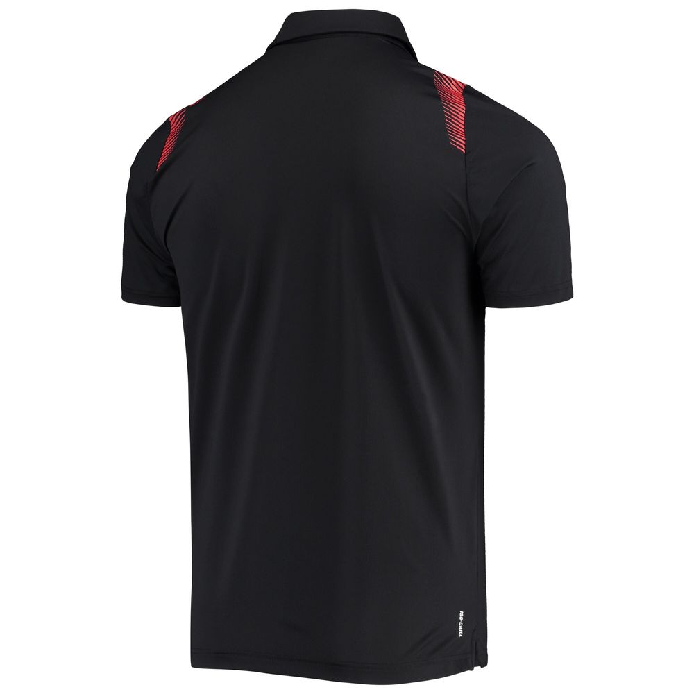 Men's Under Armour Black Texas Tech Red Raiders 2021 Sideline Performance Polo