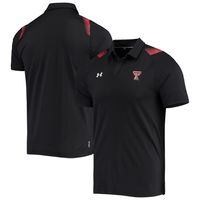 Men's Under Armour Black Texas Tech Red Raiders 2021 Sideline Performance Polo