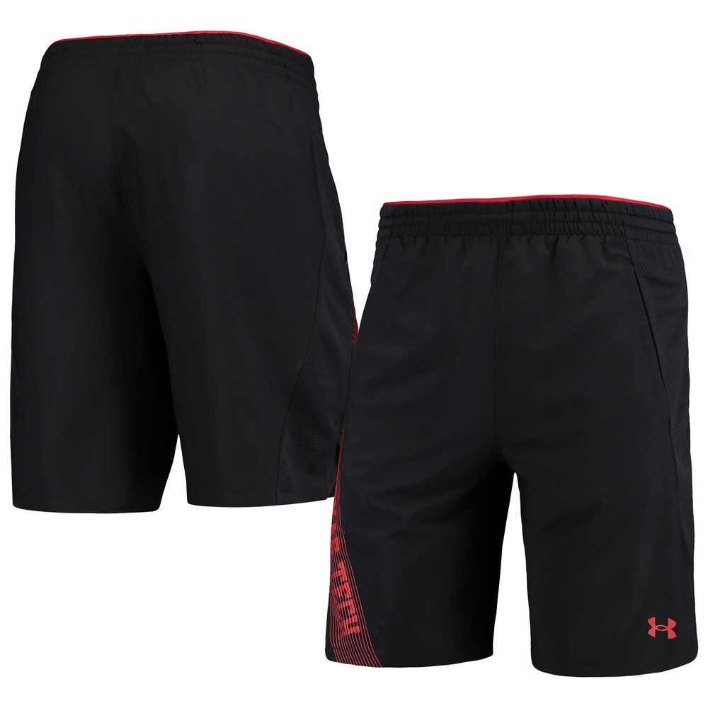 Men's Under Armour Black Texas Tech Red Raiders 2021 Sideline Woven Shorts