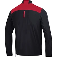 Men's Under Armour Black Texas Tech Red Raiders 2023 Motivate Half-Zip Top