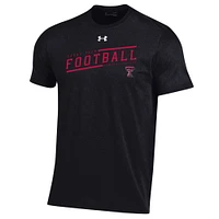 Under Armour Texas Tech Red Raiders 2023 Sideline Performance T-shirt pour homme Noir