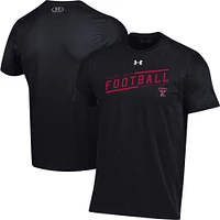 Under Armour Texas Tech Red Raiders 2023 Sideline Performance T-shirt pour homme Noir