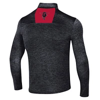 Haut à quart de zip Under Armour Texas Tech Red Raiders Gameday Twist pour homme, noir