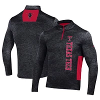 Haut à quart de zip Under Armour Texas Tech Red Raiders Gameday Twist pour homme, noir