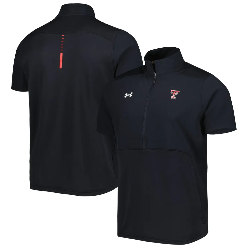 Under Armour Texas Tech Red Raiders Motivate 2.0 Veste demi-zip pour homme Noir