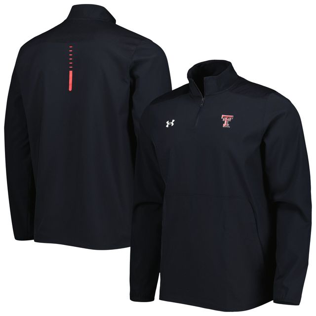 Under Armour Texas Tech Red Raiders Motivate 2.0 Veste de performance quart zip pour homme Noir