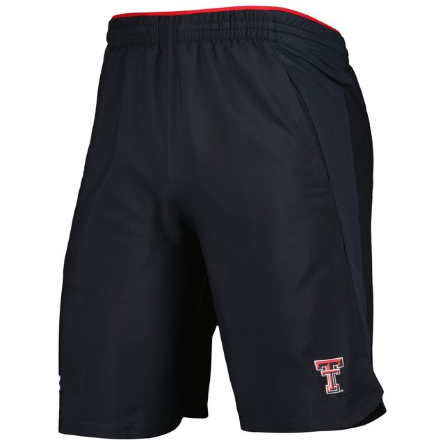 Under Armour Texas Tech Red Raiders Short tissé pour homme Noir