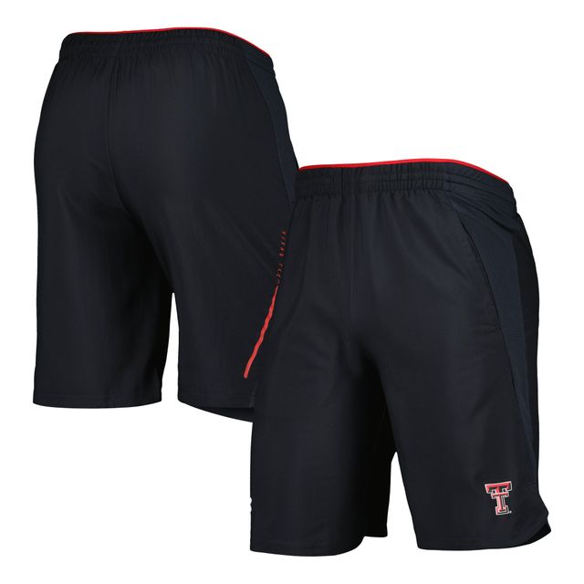 Under Armour Texas Tech Red Raiders Short tissé pour homme Noir