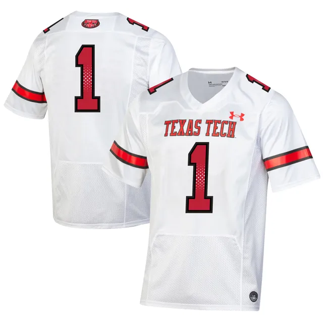 Under Armour Men's Texas Tech Red Raiders White Replica Baseball Jersey, Small