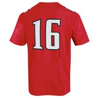 Men's Under Armour #16 Red Texas Tech Raiders Replica Jersey