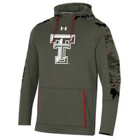 Men's Under Armour Olive Texas Tech Red Raiders Freedom Pullover Hoodie