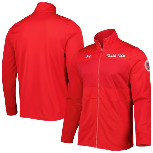 Under Armour Texas Tech Red Raiders Knit Veste d'échauffement entièrement zippée pour homme