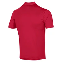 Under Armour T-shirt rouge Texas Tech Red Raiders pour hommes et polo à rayures vertes