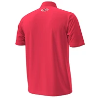 Men's Under Armour  Red Texas Tech Raiders Throwback Cursive Polo