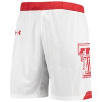 Men's Under Armour White Texas Tech Red Raiders Alternate Replica Basketball Shorts