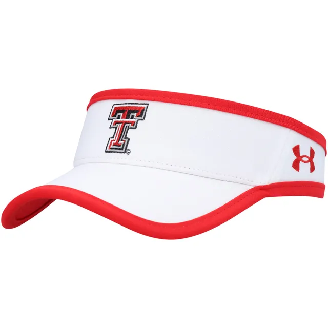 Lids Texas Tech Red Raiders Under Armour Performance Adjustable Visor -  White