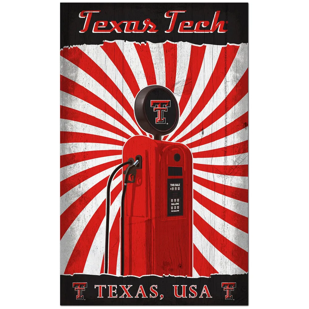 Lids Texas Tech Red Raiders 11'' x 19'' Retro Pump Location Sign