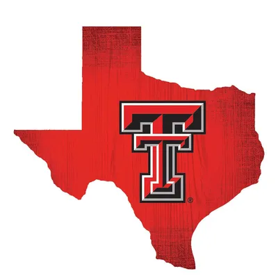 Texas Tech Red Raiders 12" Logo State Sign