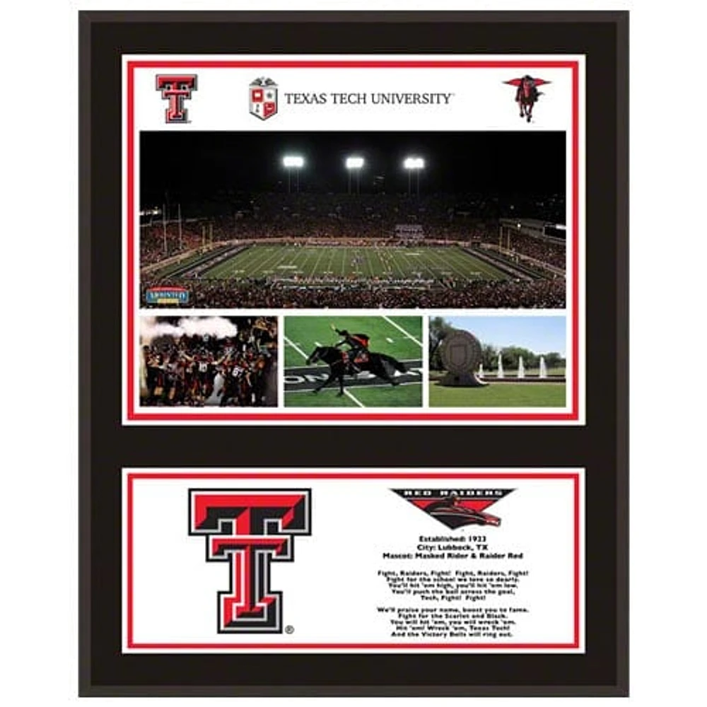 Texas Tech Red Raiders 12'' x 15'' Sublimated Team Plaque