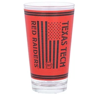 Texas Tech Red Raiders 16oz. Verre à pinte d’appréciation militaire OHT