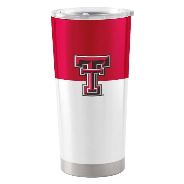 Texas Tech Raiders rouges 20 oz. Gobelet en acier inoxydable à blocs de couleurs