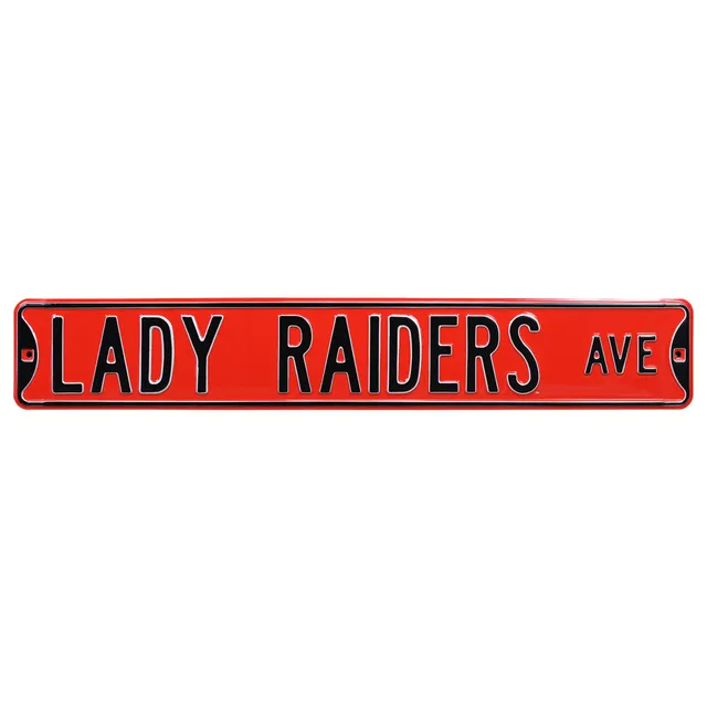 Black Oakland Raiders 6 x 36 Man Cave Steel Street Sign