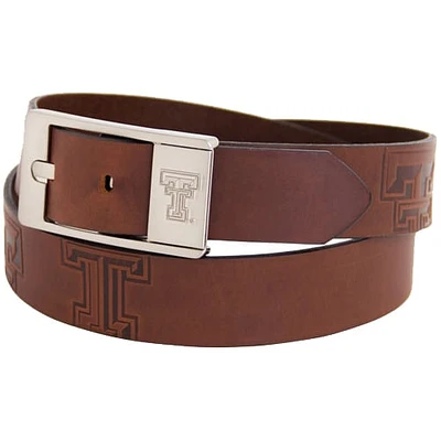 Ceinture en cuir Brandish Red Raiders Texas Tech - Marron