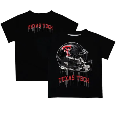 Texas Tech Red Raiders Toddler Team Logo Dripping Helmet T-Shirt