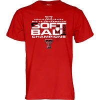 Unisex Blue 84 Red Texas Tech Raiders 2025 Big 12 Softball Regular Season Champions T-Shirt