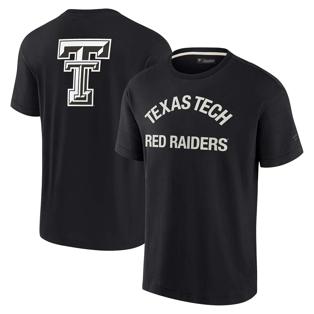 Unisex Fanatics Black Texas Tech Red Raiders Elements Super Soft Short Sleeve T-Shirt