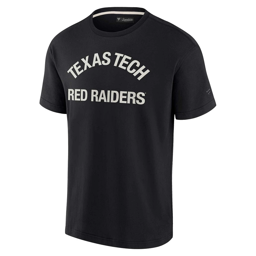 Unisex Fanatics Black Texas Tech Red Raiders Elements Super Soft Short Sleeve T-Shirt