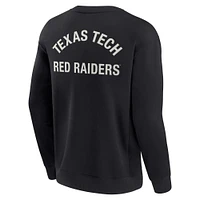 Sweat-shirt unisexe Fanatics noir Texas Tech Red Raiders super doux