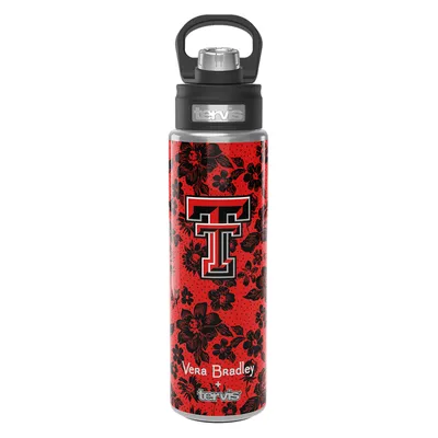 Texas Tech Red Raiders Vera Bradley x Tervis 24oz. Wide Mouth Bottle with Deluxe Lid