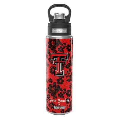 Vera Bradley x Tervis Texas Tech Red Raiders 24 oz. Bouteille à large ouverture avec couvercle de luxe