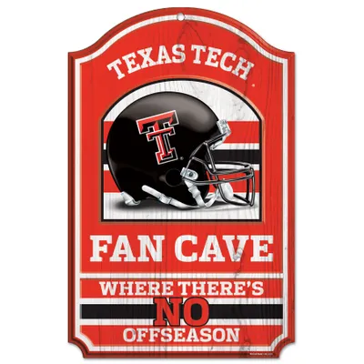 Texas Tech Red Raiders WinCraft 11'' x 17'' Fan Cave Wood Sign