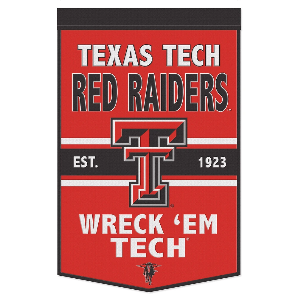 WinCraft Texas Tech Red Raiders Bannière avec slogan 24" x 38"