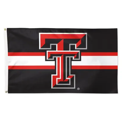Texas Tech Red Raiders WinCraft 3' x 5' Horizontal Stripe Deluxe Single-Sided Flag
