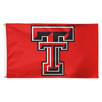 WinCraft Texas Tech Red Raiders 3' x 5' Drapeau simple face avec logo principal