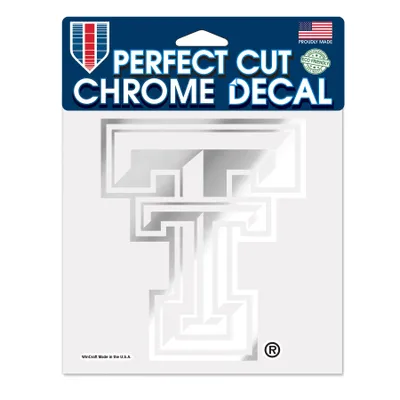 Texas Tech Red Raiders WinCraft 6" x 6" Chrome Decal