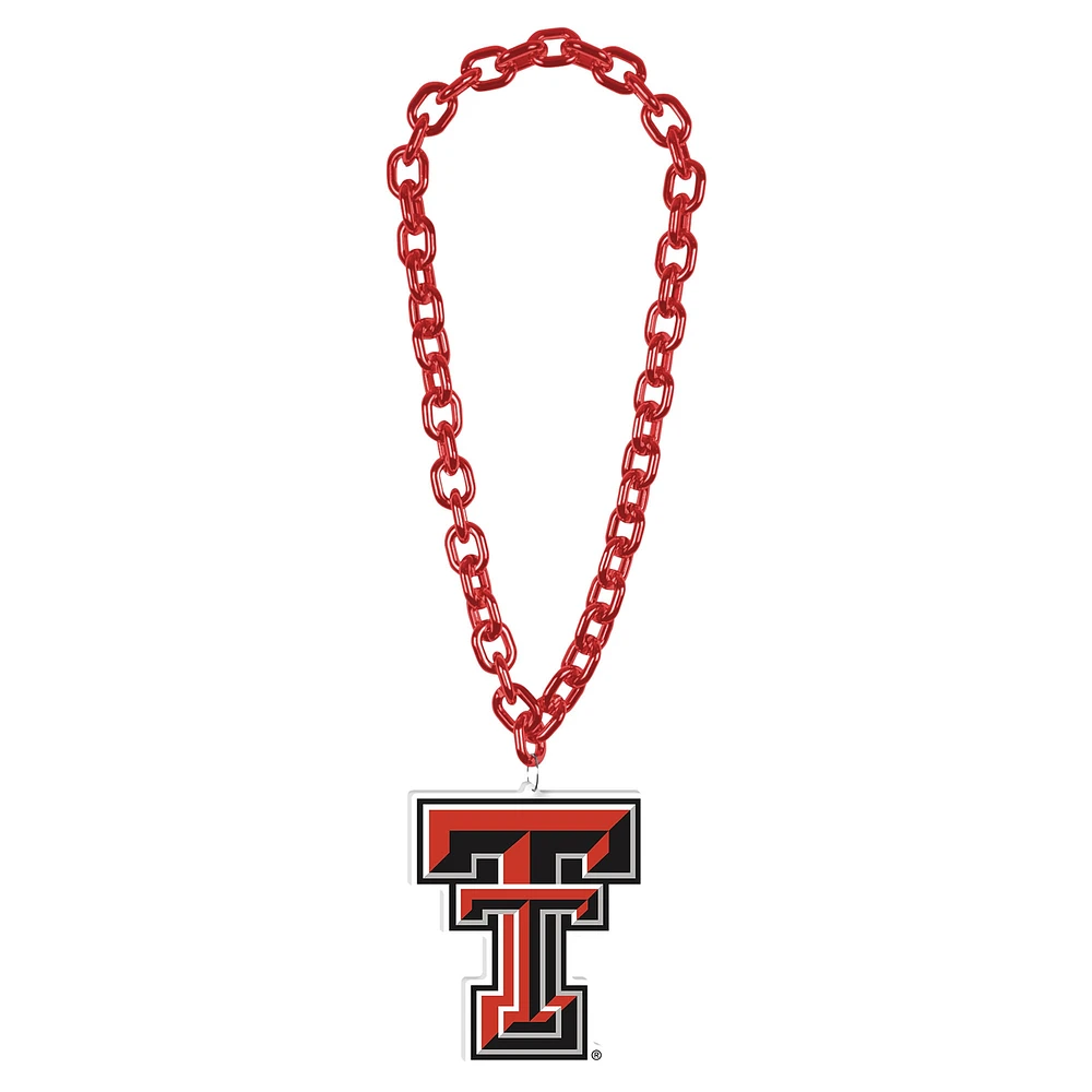 WinCraft Texas Tech Red Raiders Collier avec logo à grande chaîne