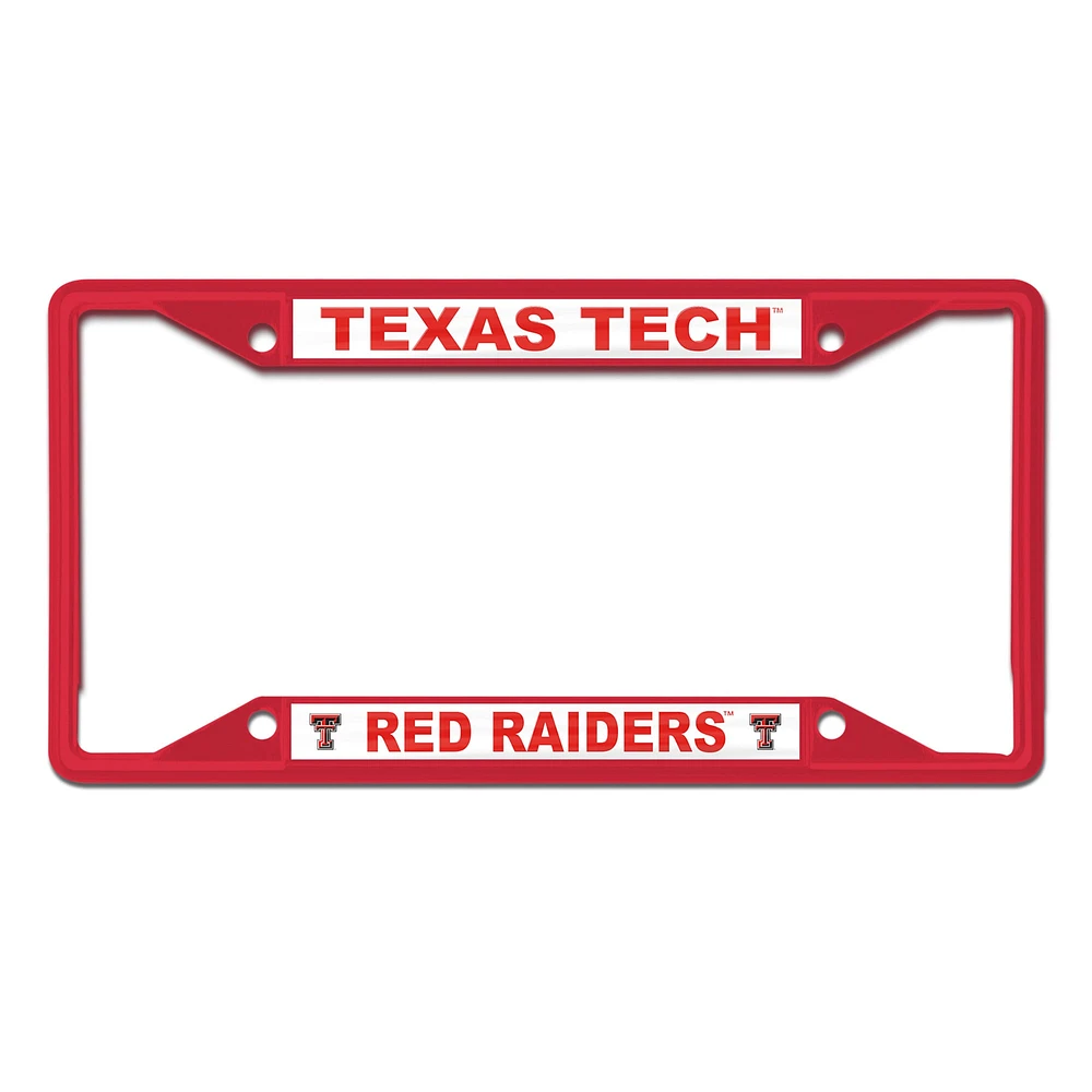 WinCraft Texas Tech Red Raiders Chrome Colored License Plate Frame