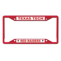 Texas Tech Red Raiders WinCraft Chrome Colored License Plate Frame