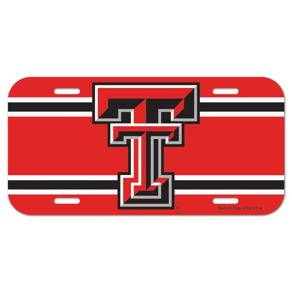 Lids Texas Tech Red Raiders WinCraft Team Logo Plastic License Plate