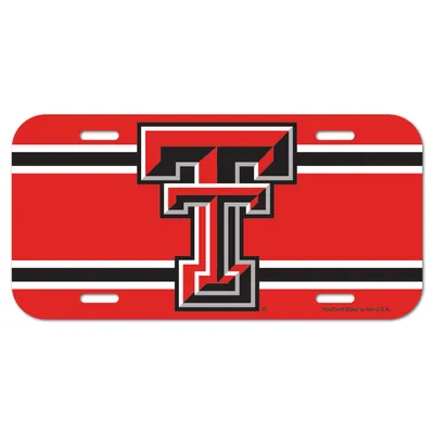 Texas Tech Red Raiders WinCraft Team Logo Plastic License Plate