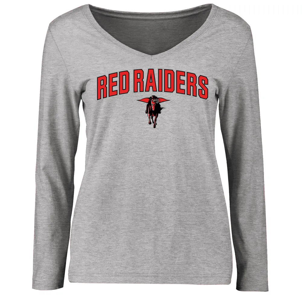 Women's Under Armour Black Texas Tech Red Raiders Vault Cropped Long Sleeve  T-Shirt