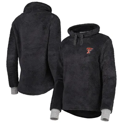 Texas Tech Red Raiders Women's Fluffy Cowl Pullover - Charcoal