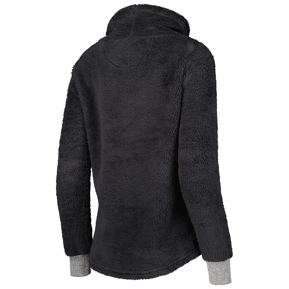 Women's Charcoal Texas Tech Red Raiders Fluffy Cowl Pullover