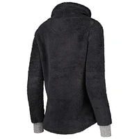 Women's Charcoal Texas Tech Red Raiders Fluffy Cowl Pullover